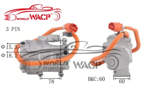 OEM 8837047010 700510539 বৈদ্যুতিক এয়ার কন্ডিশনার কম্প্রেসার ES18C টয়োটা জন্য Priusi W1 W2 1.5 WXHB002 জন্য